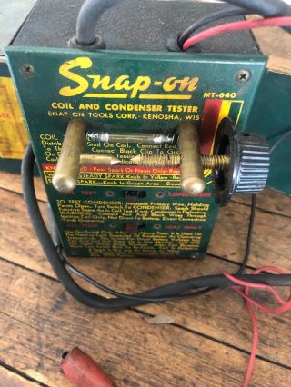 Snap On Vintage Mt640 Coil Condenser Tester Hartman Box 3