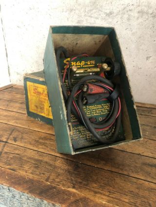 Snap On Vintage Mt640 Coil Condenser Tester Hartman Box 4