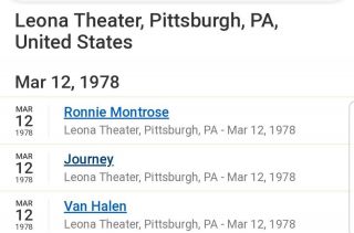 RARE VINTAGE 1978 JOURNEY RONNIE MONTROSE VAN HALEN concert backstage pass 3