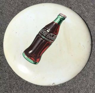 Rare White Vintage 1950 ' s Coca Cola Soda Pop 36 