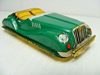 4 " Vintage Green Mg Friction Sports Car From Japan