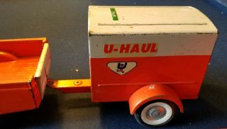 Vintage Nylint U - Haul Ford Pick Up Truck & 2 Trailers Pressed Steel Toy 1960’s 3
