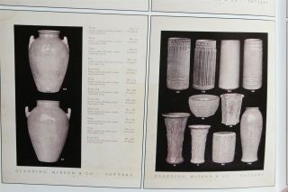 VERY RARE Arts Crafts Gladding McBean Cattails Art Pottery Garden Planter Vase 11