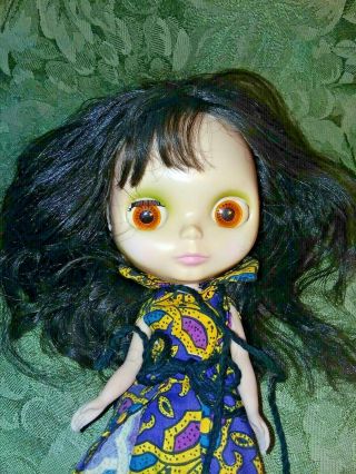 Vintage 1972 Kenner BLYTHE DOLL Brunette Hair Midieval Mood Outfit 3