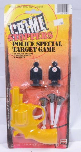 Vintage Toy Salesman Sample Factory Crime Stoppers Dart Gun Jak Pak 1988