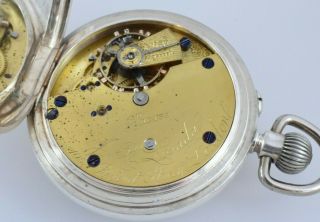 Antique Silver Lever Pocket Watch J.  R.  Losada,  105 Regent Street,  London c.  1883 6