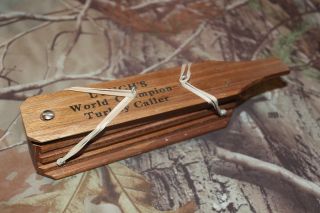 1958 Lynch’s World Champion Vtg Turkey Box Call 3 Hole Model 102 B’ham 9,  Ala 2