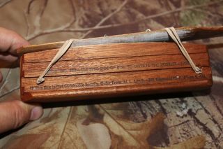 1958 Lynch’s World Champion Vtg Turkey Box Call 3 Hole Model 102 B’ham 9,  Ala 3