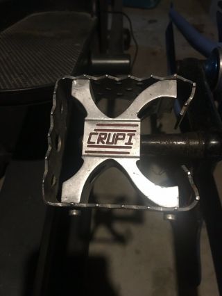 Crupi Square Pro Pedals 9/16 Vintage Old School Bmx Se Hawk Cw Redline Haro Elf