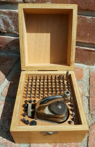 Vintage Favorite Boxed Watch Staking Set With Anvil