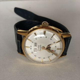 Zodiac Triple Date Moonphase Vintage Watch