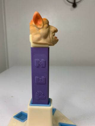 Vintage PEZ Dispenser Purple Monster Scarewolf No Feet 3