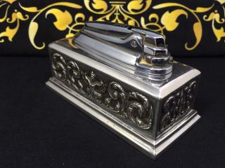 Vintage Siam Silver Ronson Table Lighter