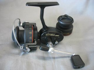 Rare Ultra Light Mitchell 408s Spinning Fishing Reel With Spare Spool & Case