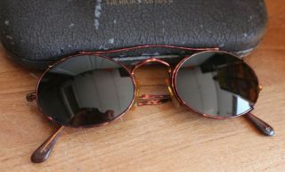 Vintage Giorgio Armani Glasses Tortoise Frame & Clip - On Sunglasses 118 718 50 - 21