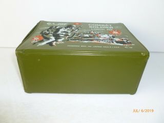 1960 ' s Vintage G.  I.  JOE COMBAT SOLDIER Vinyl LUNCH BOX - - NEAR 5