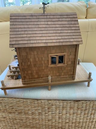 Dollhouse Miniatures Artisan Handmade Vintage Sailer’s Dock House 12