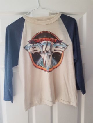Van Halen 1979 World Tour T - Shirt Vintage Baseball Ringer Christmas