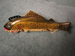 Jim Nelson Cadillac Mi Walleye Fish Decoy