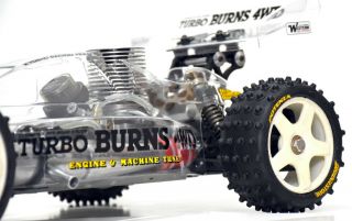 Kyosho Turbo Burns 4WD w/ Mondial/OPS engine - Small Restored - Vintage 3