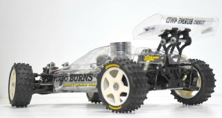 Kyosho Turbo Burns 4WD w/ Mondial/OPS engine - Small Restored - Vintage 6