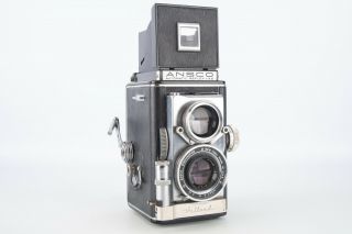 Vintage Ansco Automatic Reflex F:3.  5 Tlr Camera With Anastigmat 83mm Lens V07