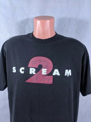 Vtg 90s Scream 2 T - Shirt Sz Xl Movie Promo