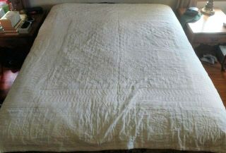 Vintage Hand - stitched Quilt 82 