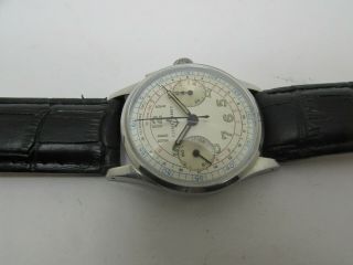 VINTAGE ULYSSE NARDIN 2 REGISTER CHRONOGRAPH MILITARY STYLE MEN WATCH 11