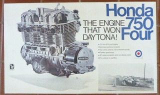 Rare Nib Vintage Entex 1/3 Scale Honda 750 Four Engine