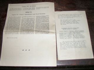 GI Bill of Rights 1945 Booklet & Sixth Marine Division,  China Religious Program 2