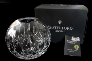 Vintage Waterford Crystal Stunning Lismore 6 " Rose Bowl Ireland