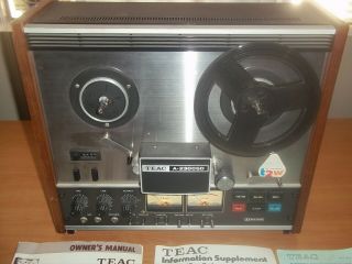 Vintage Teac A - 2300sd Stereo Reel To Reel Tape Deck W/original Paperwork