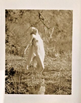 Rare Risqué Jean Harlow Edwin Bower Hesser Vintage 1929 Pictorialist Photograph 2