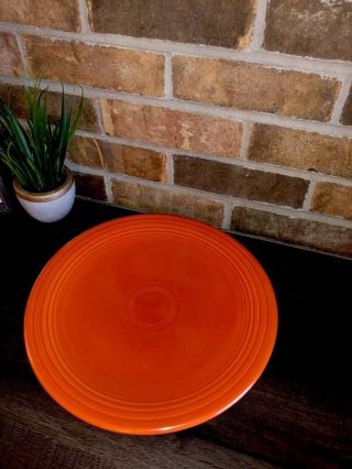 Vintage Fiestaware Red Chop Plate Fiesta 13 Inch Charger Plate Red