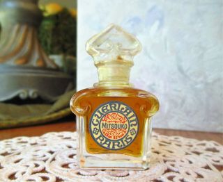 80s Vintage GUERLAIN MITSOUKO Parfum/Pure Perfume 1/4oz - 7.  5ml IB Rare 2