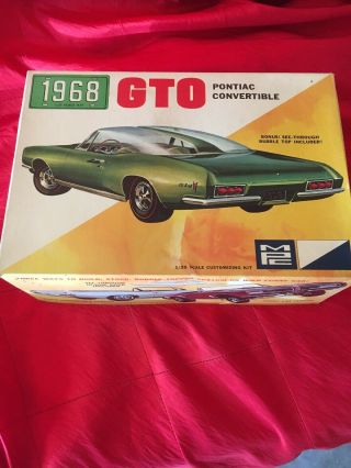 1/25 Mpc 1968 Pontiac Gto Convertible Funny Car W/box 1268