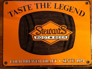 Porcelain Stewarts Root Beer Sign Rare Htf Vintage Low Starting Price