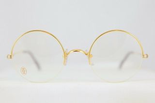 Vintage Cartier Mayfair Gold Plated Lunettes Eyeglasses Made In France