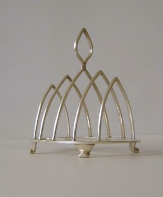 A Sterling Silver Toast Rack London 1921 Goldsmiths & Silversmiths Co 82 Grams 7