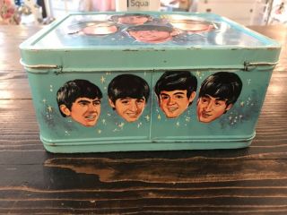 Vintage The Beatles 1965 Aladdin Metal Lunchbox NO Thermos. 5