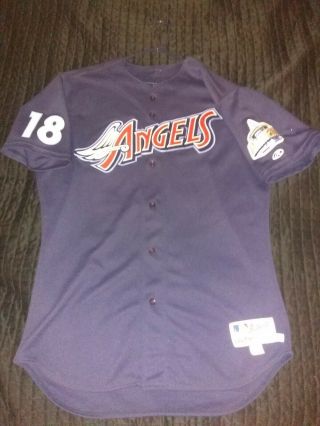 Rawlings Anaheim Angels Jersey (possibly Game Worn 48) Vintage Anaheim Angels
