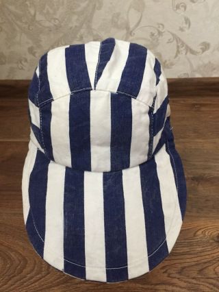 Lacoste Vintage Cap 5 Rare Size 5 White And Blue 2