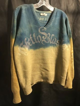 The Great China Wall 1999 Vintage English Cashmere Sweater Ghetto Blaster Sz.  S