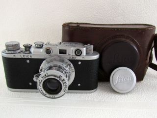Leica Iid D.  R.  P Ernst Leitz Wetzlar Wwii Vintage Russian Chrome Camera