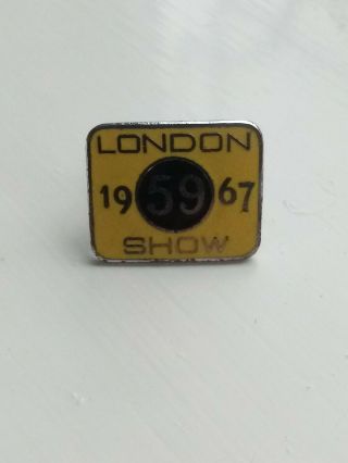 59 Club Motorcycle Vintage Pin Badge London Show 1967