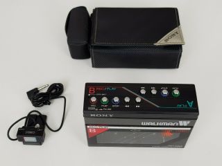 Extremely Rare Sony Walkman Personal Cassette Player / Recorder Wm - W800