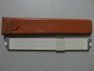 Vintage Keuffel & Esser K&e N4081 - 3 Log Log Duplex Decitrig Slide Rule W/case