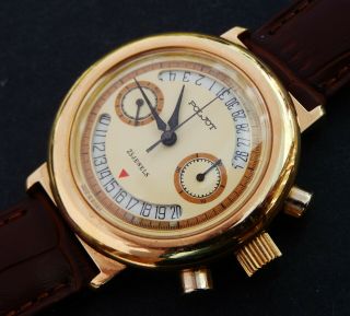 Vintage Gents Poljot 23 Jewels Russian Cal 3133 Chronograph Watch C1994