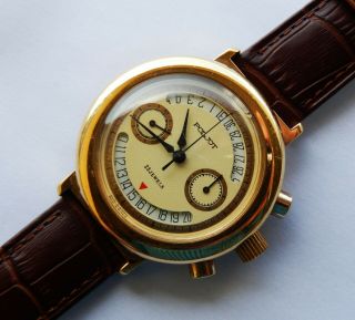 Vintage Gents Poljot 23 Jewels Russian Cal 3133 Chronograph Watch c1994 2